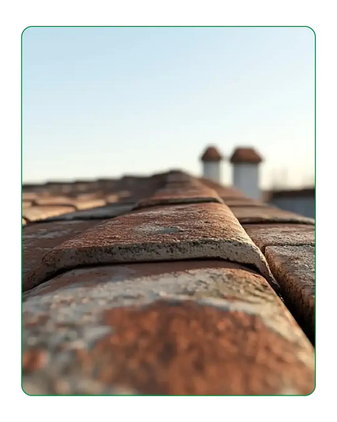 Close Up of a Roof Tile 