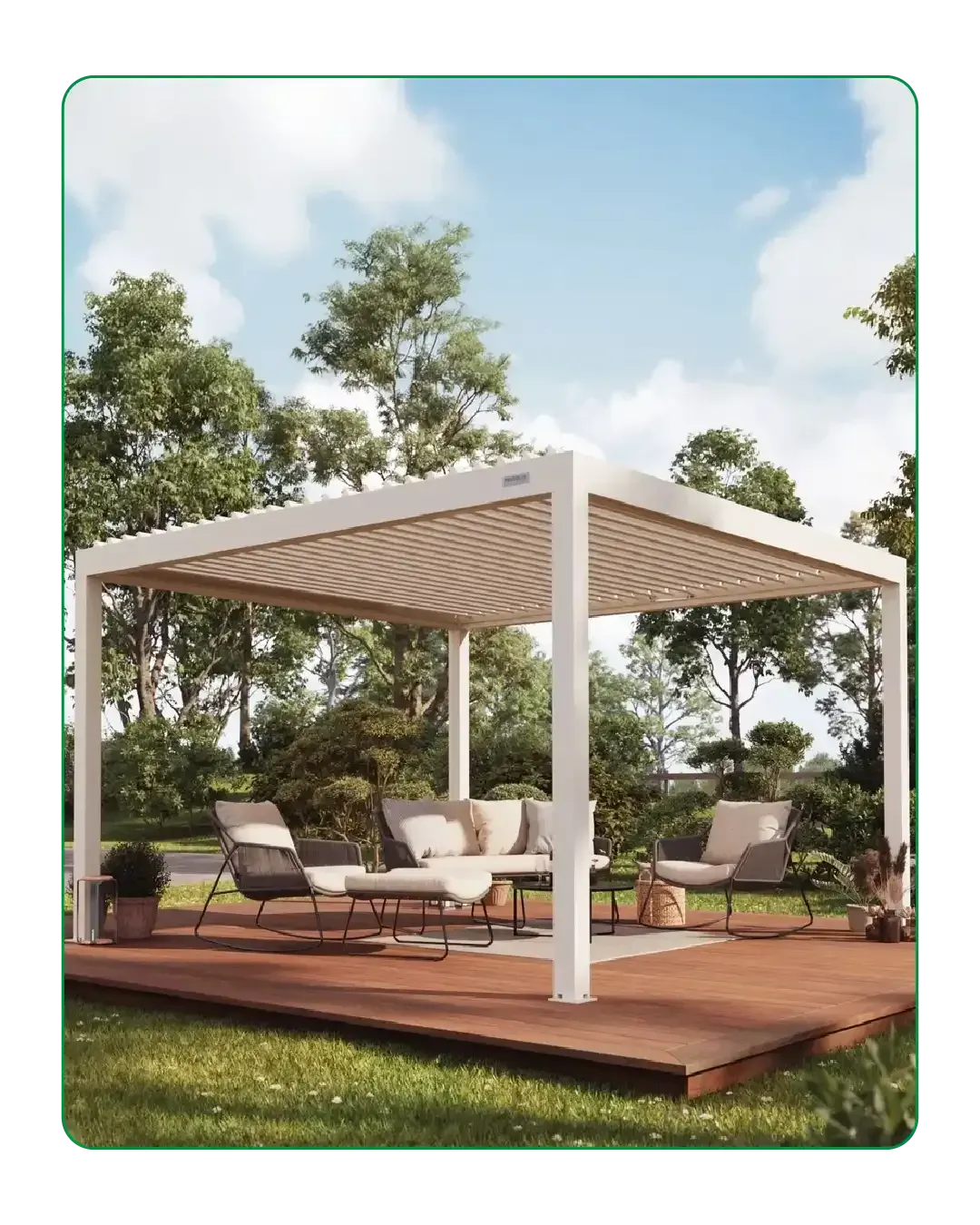 Freestanding pergola