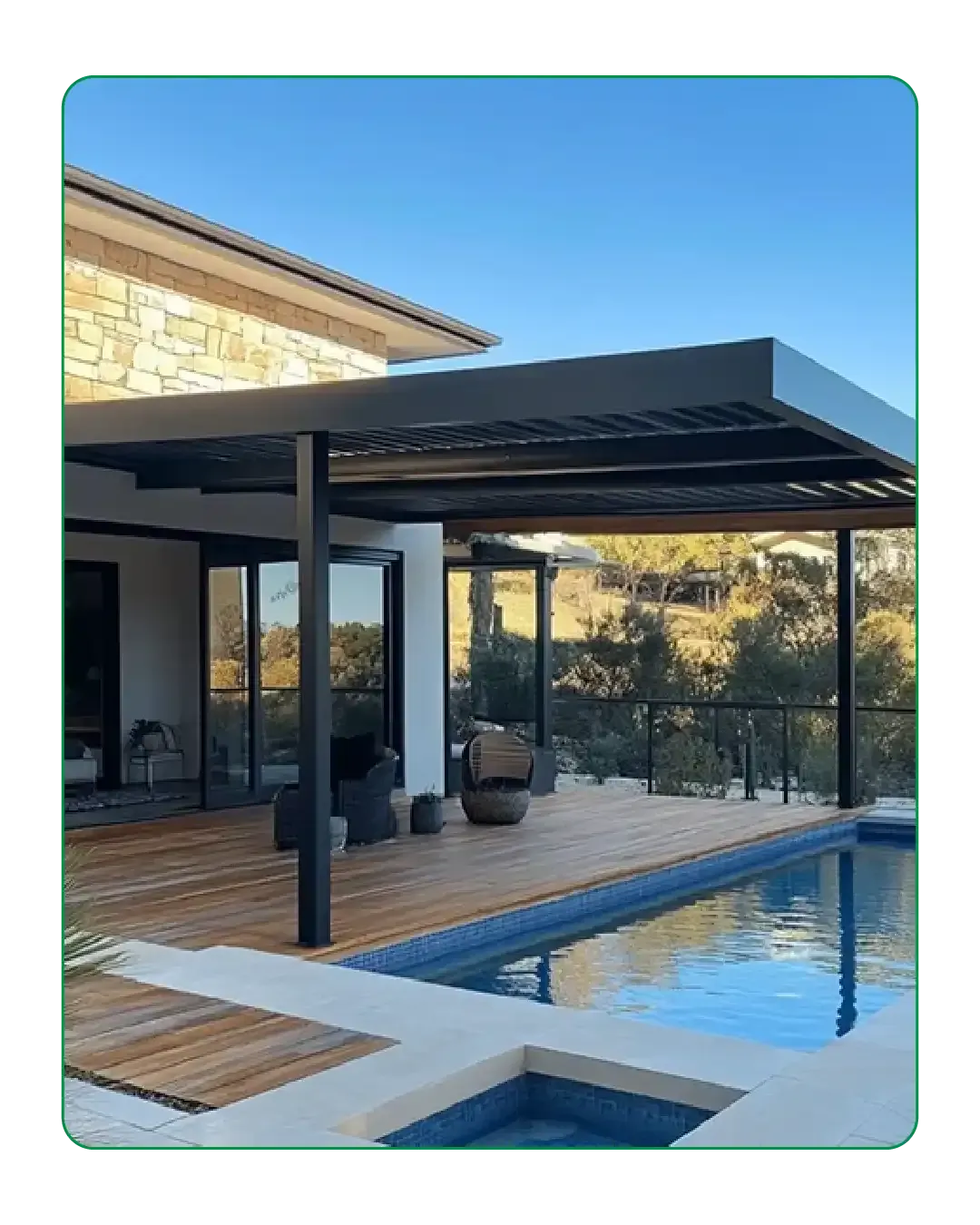 Custom Steel Pergola