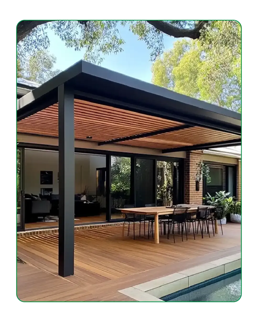 Attached Pergola
