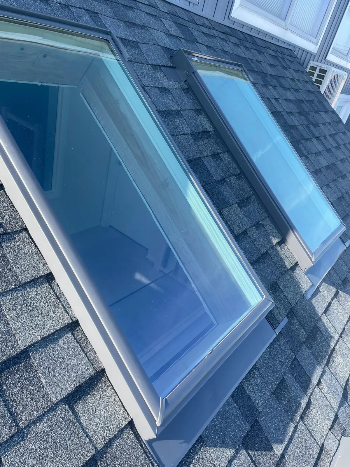 VELUX skylights installed on a South Jersey home by Veterans Roofing