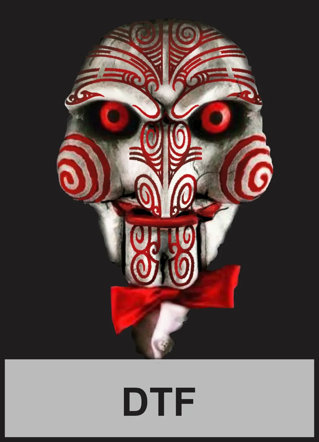 Vibrant illustrated figure with bold Māori-inspired decorative forms, red ribbons and turquoise background