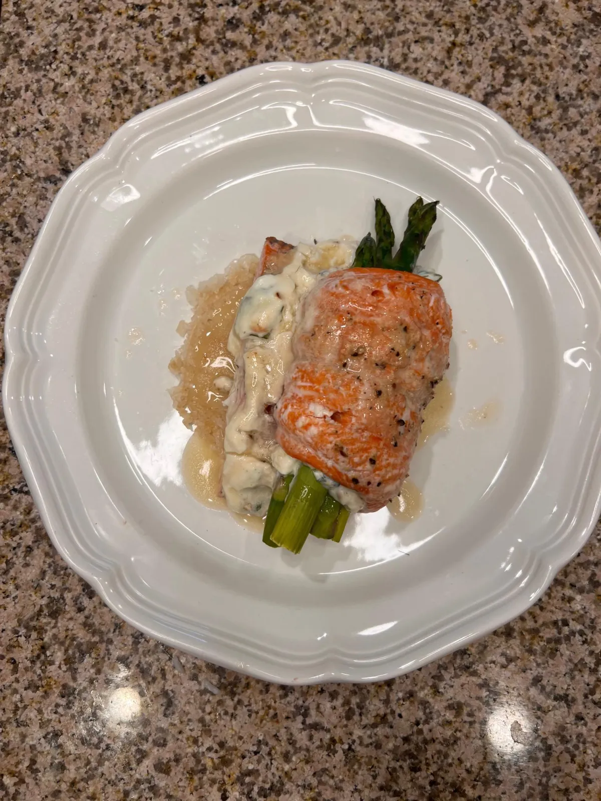 Lemon Basil Salmon Roll with Crispy Rice