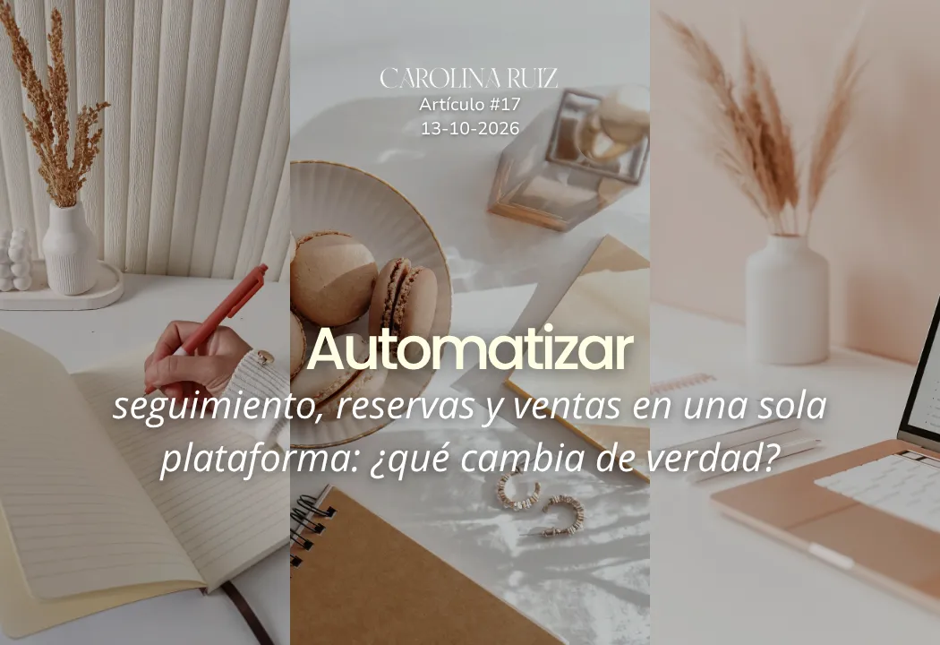 Cómo centralizar seguimiento, reservas y ventas