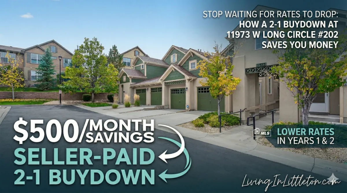 Front view of a townhome in the Dancing Willows community in Littleton CO