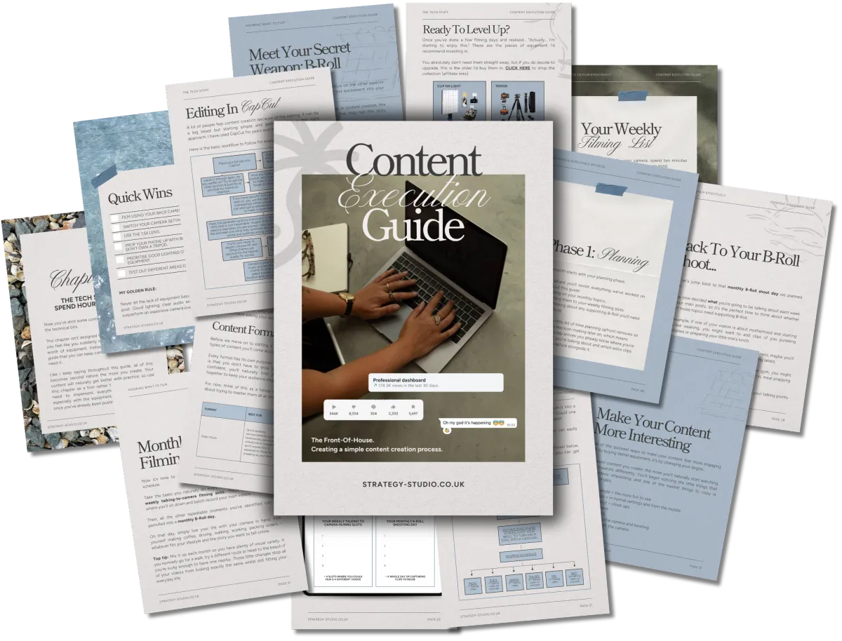 content execution guide to be able to create shoot and edit social media content easily
