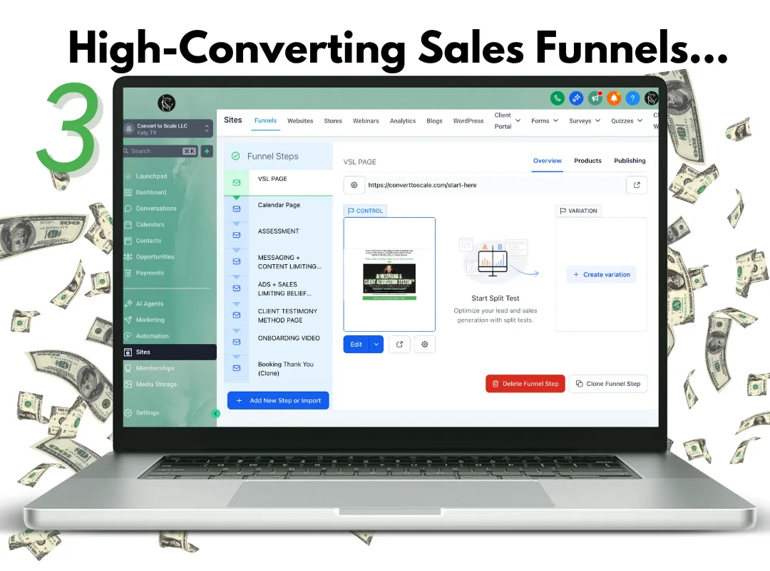 high-converting sales pages