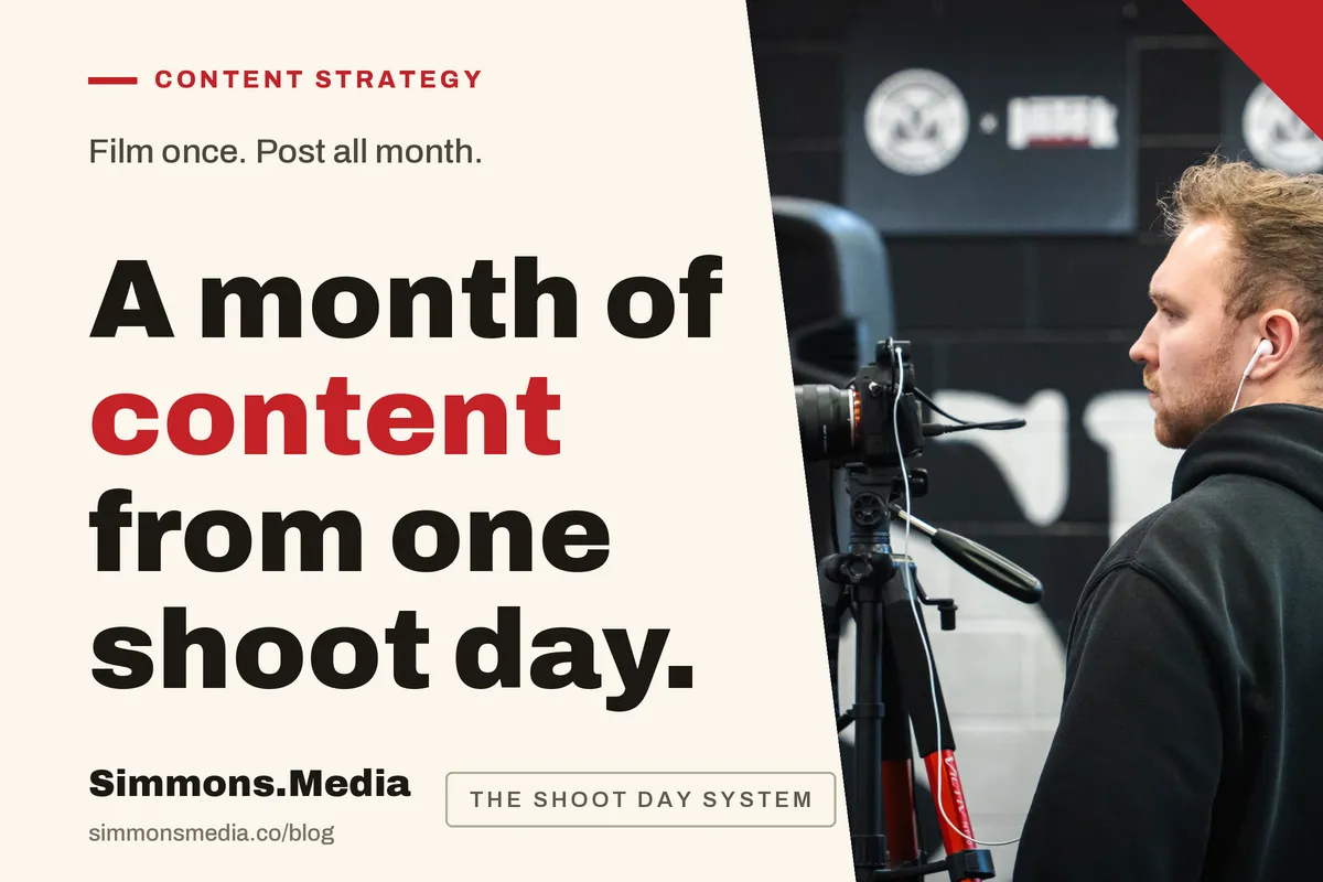How to Turn One Shoot Day Into a Month of Content