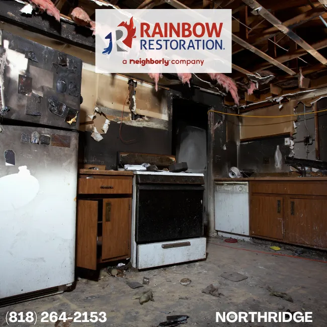 Fire Damage Restoration near Woodland Hills - Rainbow Restoration - Northridge