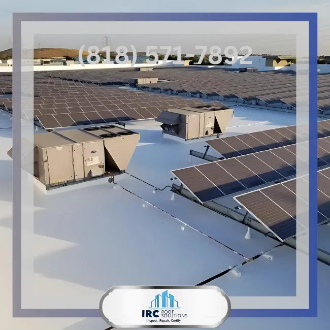 Acrylic Re-Coating near Santa Clarita - Commercial Roofers - IRC Roof Solutions - Santa Clarita, CA