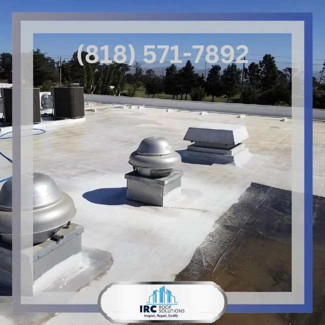 Acrylic Re-Coating near Santa Clarita - Commercial Roofers - IRC Roof Solutions - Santa Clarita, CA
