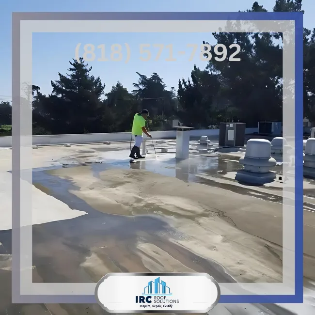 Acrylic Re-Coating near Santa Clarita - Commercial Roofers - IRC Roof Solutions - Santa Clarita, CA