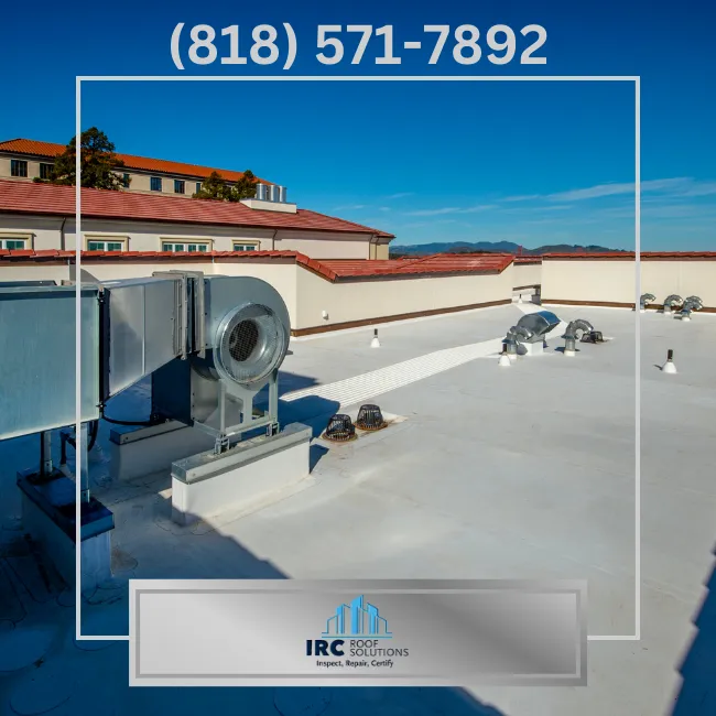 Acrylic Coated Solar Panels near Santa Clarita - Commercial Roofers - IRC Roof Solutions - Santa Clarita, CA
