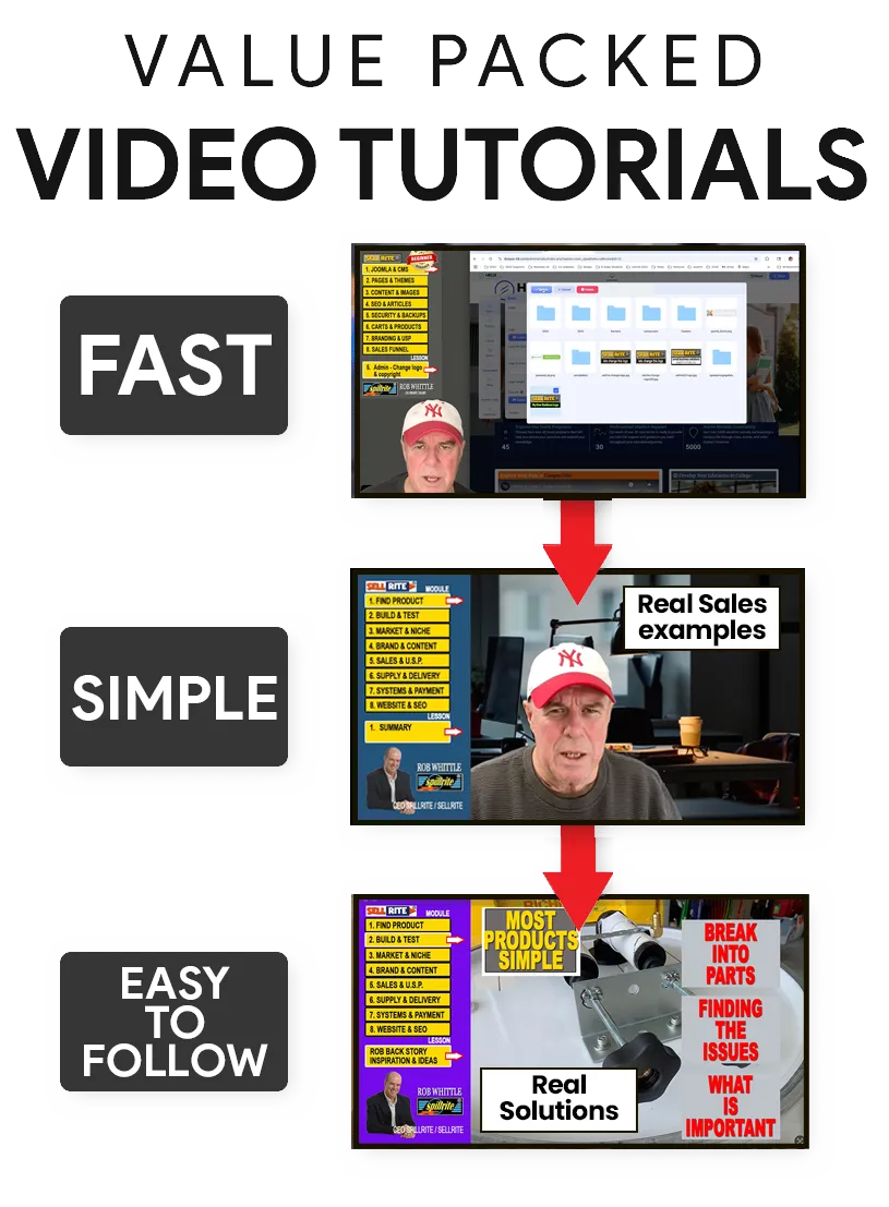 Easy simple easy to follow video tutorials