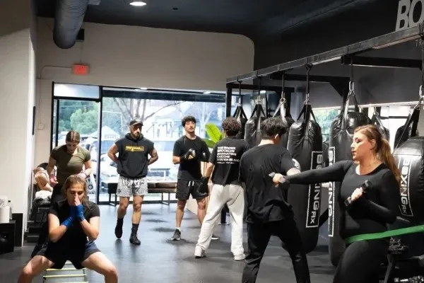 Group boxing class at BoxingRX in Glendale
