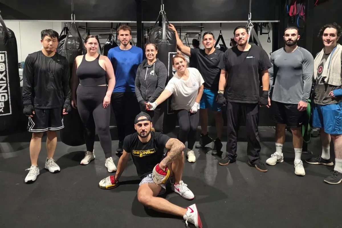BoxingRX members and coaches after class