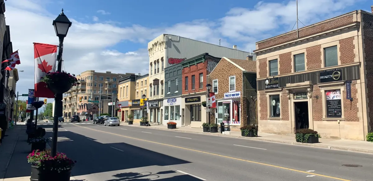 Downtown Aurora, Ontario, Canada