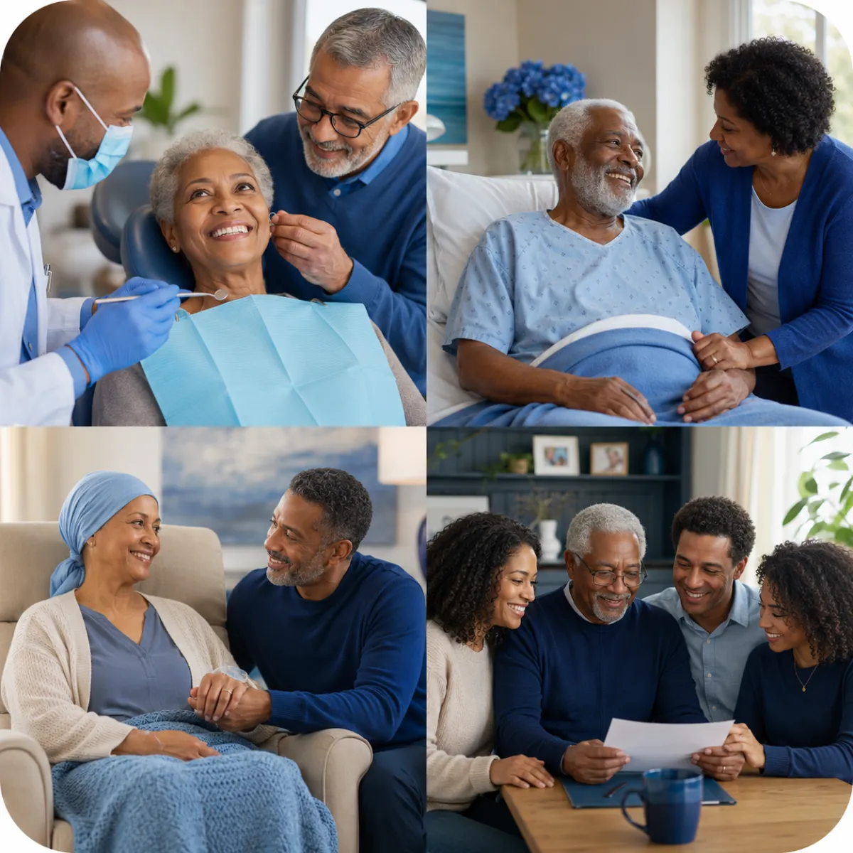 Happy senior couple smiling together starting their Medicare journey