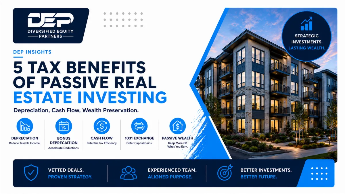5 Tax Benefits of Passive Real Estate Investing