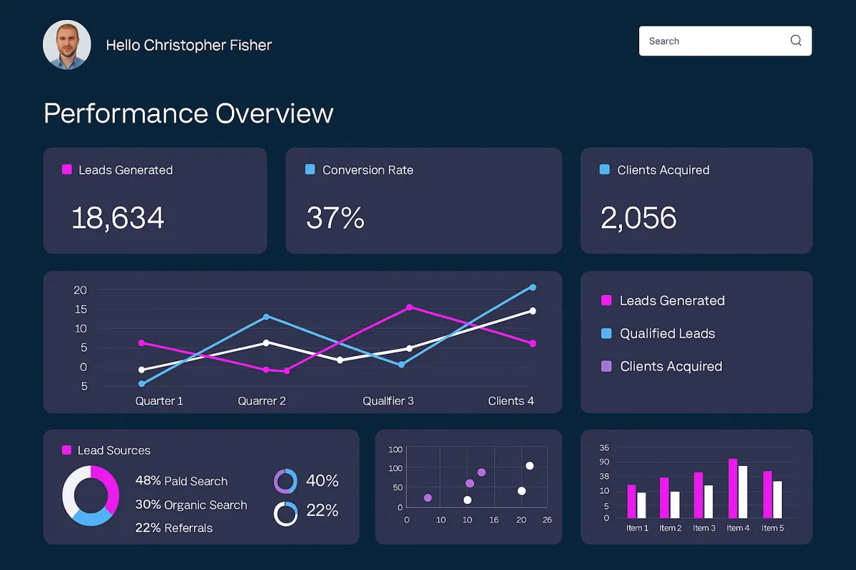 Leadpool Gen CRM automation chart showing conversion rate improvement