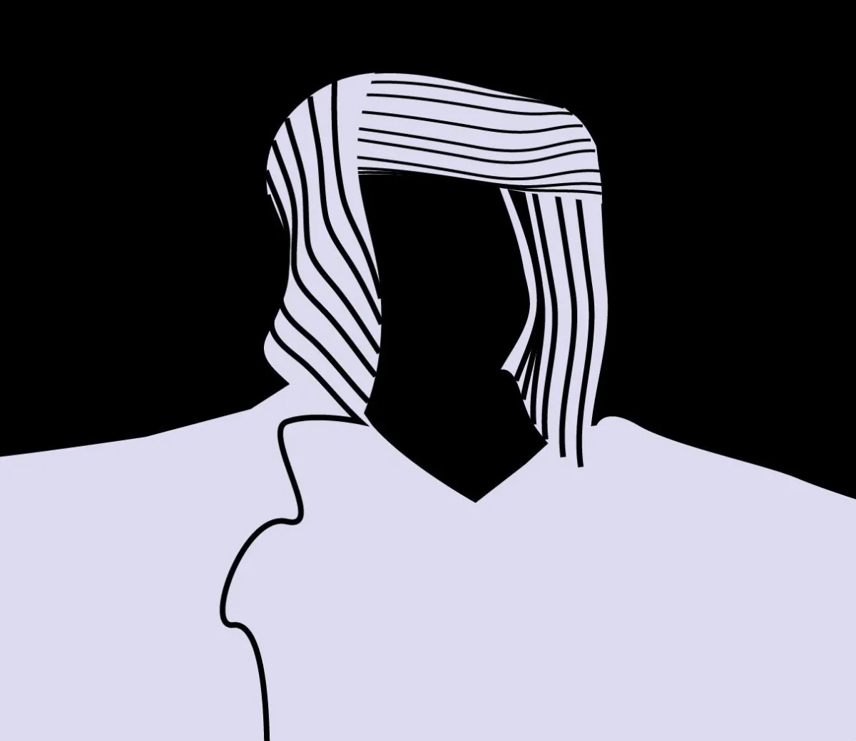 Ilustracja cyfrowa, wektorowa, autoportret