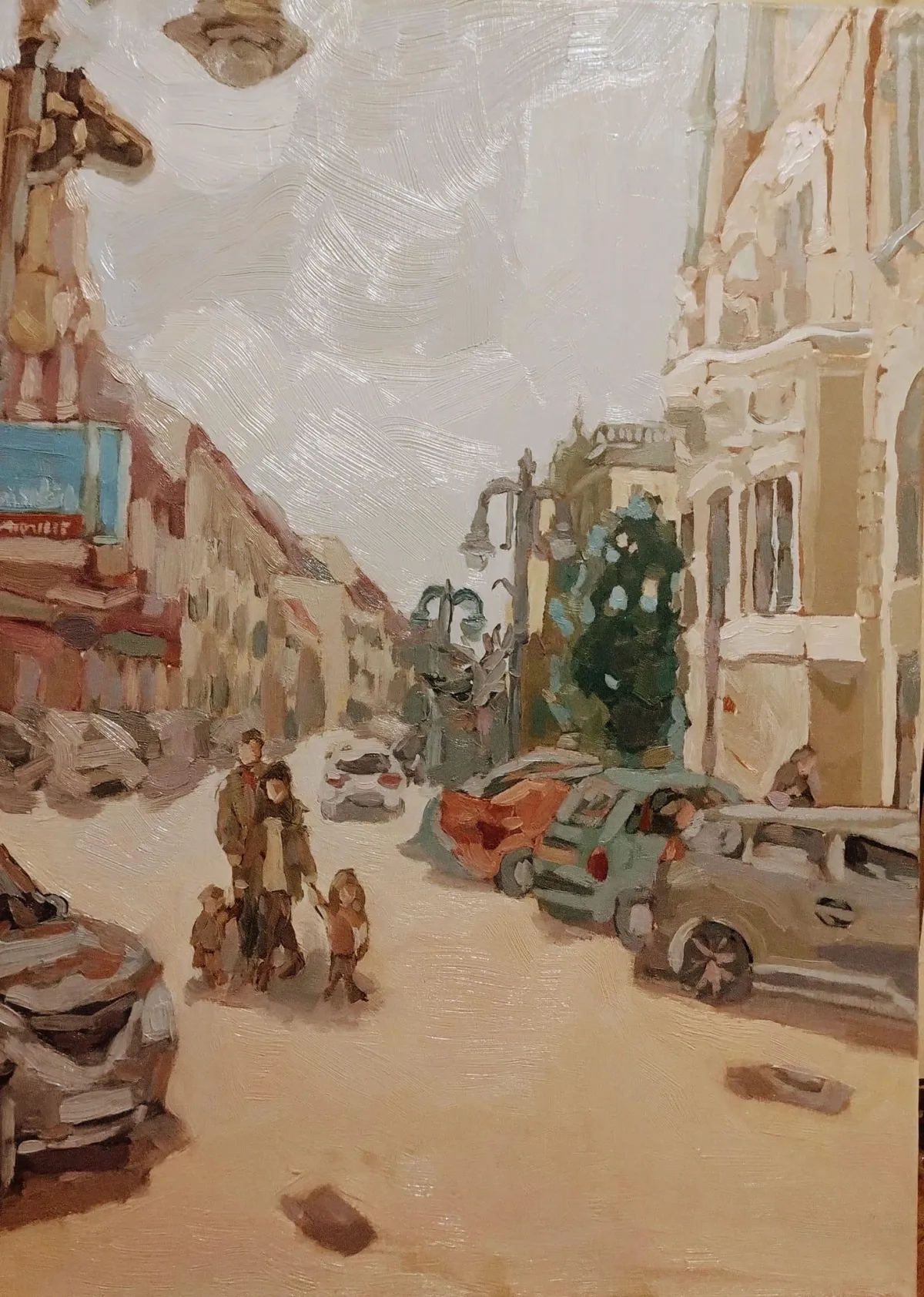 #miasto#Rzeszów#ulica#3#Maja#malarstwo#zamówienie#olej#płóto