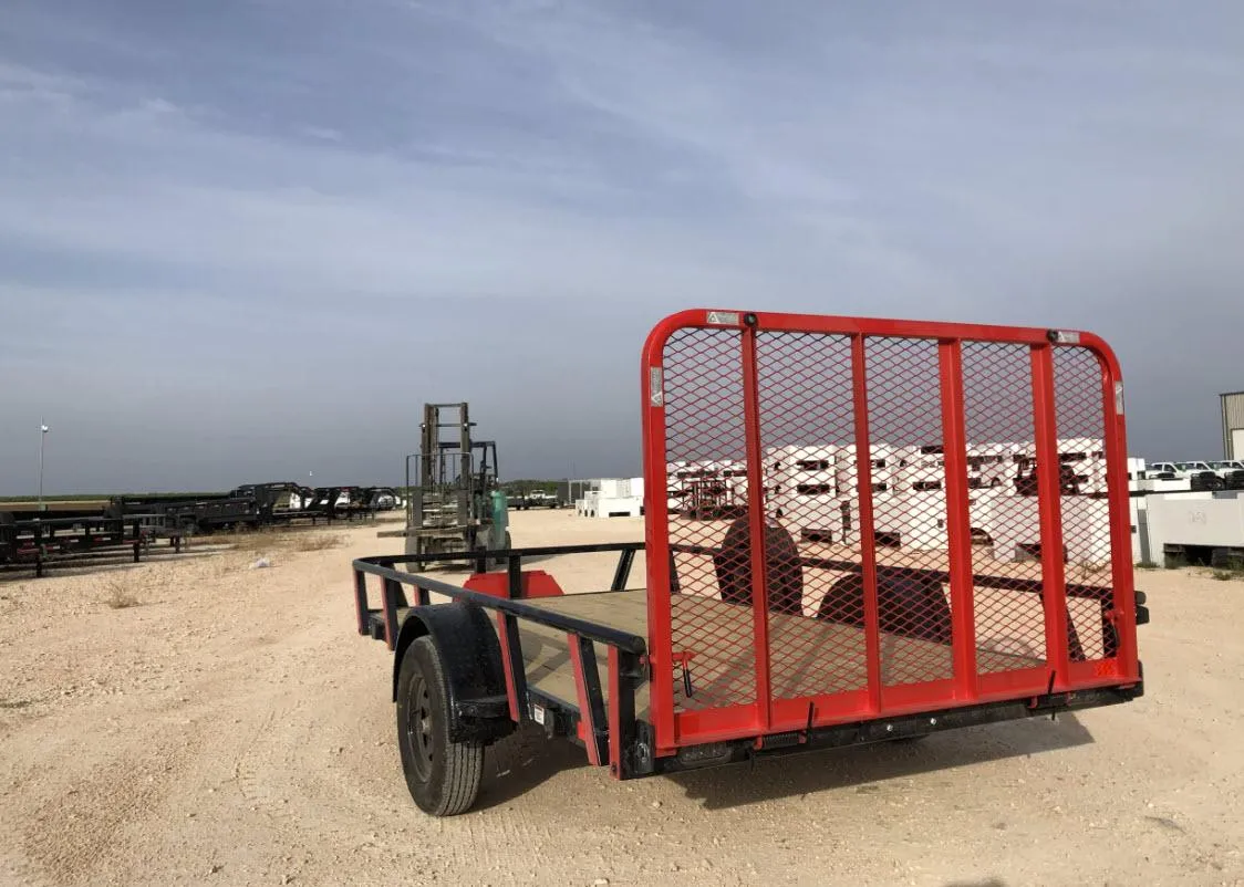 14 Ft Dump Trailer for rent at Leadfoot Rentals in Baytown, Texas, offering reliable service and hassle-free hauling.