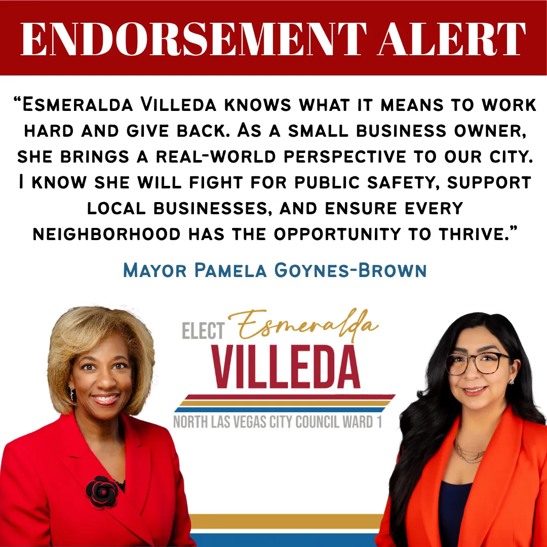 Mayor Pamela Goynes-Brown Backs Esmeralda Villeda for North Las Vegas City Council, Ward 1