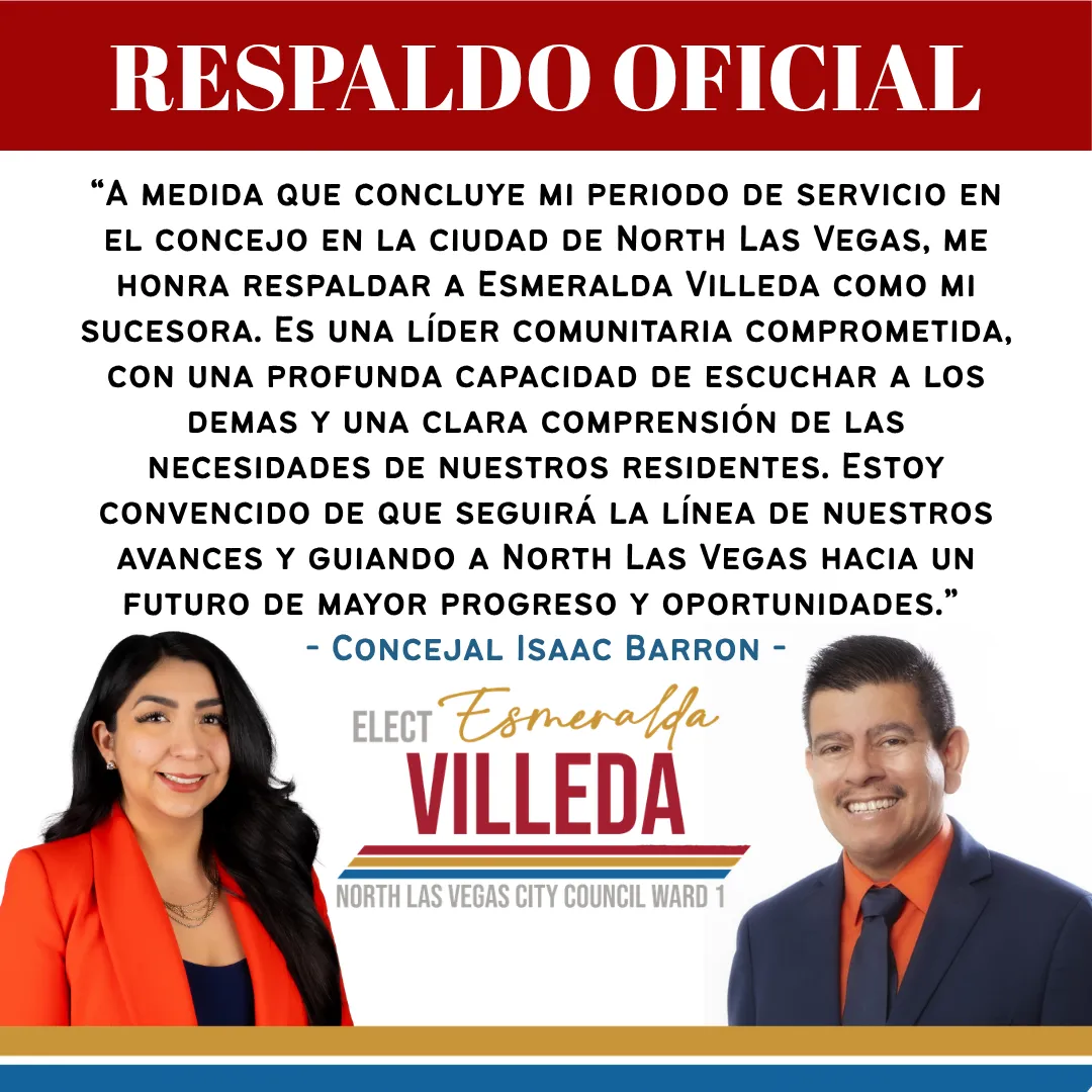 El traspaso de la antorcha en el Distrito 1: El concejal Isaac Barron respalda a Esmeralda Villeda como su sucesora