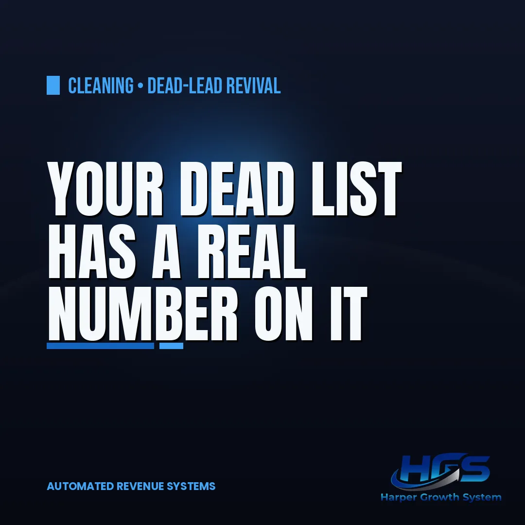 Cleaning dead lead re-engagement stats showing dormant cleaning leads converted into recurring booked clients by the numbers