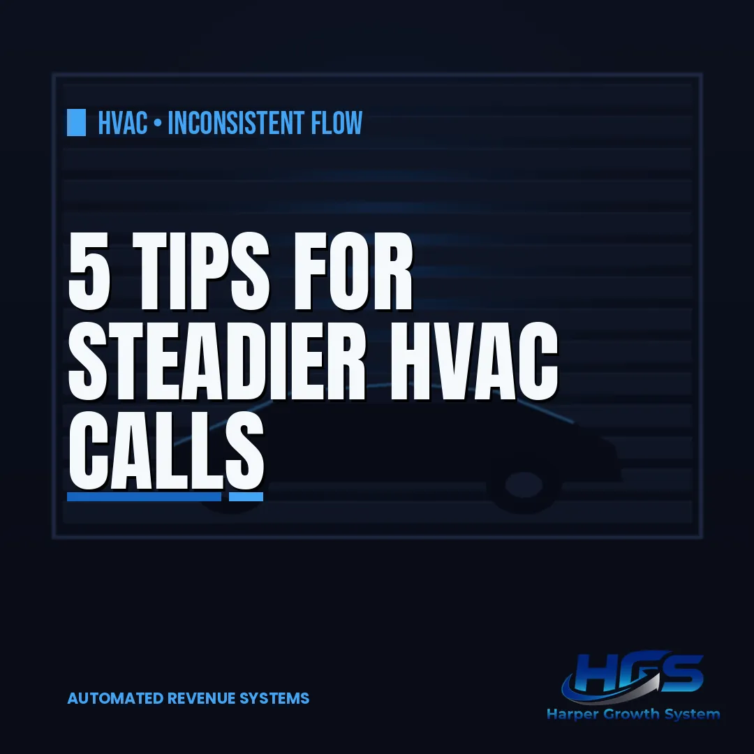 HVAC lead capture funnel tips showing how a heating and cooling company captures and nurtures leads for steadier booked calls