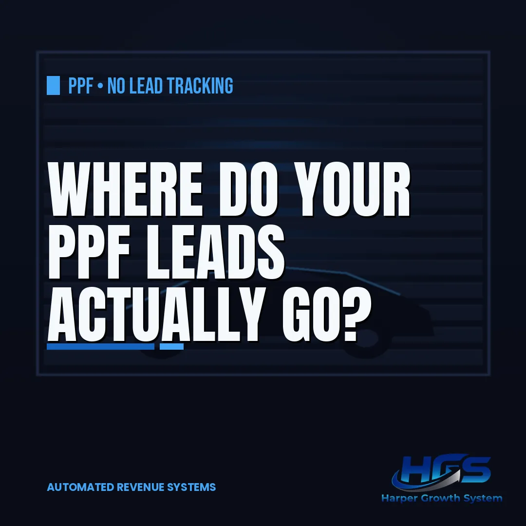 PPF shop lead tracking dashboard showing where paint protection film leads go from inquiry to booked install for a local shop