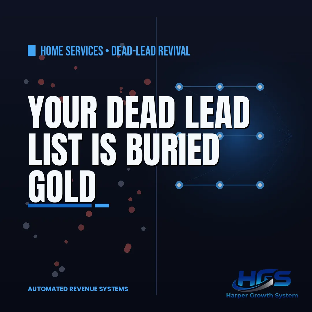 Reactivate old home service leads list turning dormant contacts into booked jobs with a simple re-engagement campaign