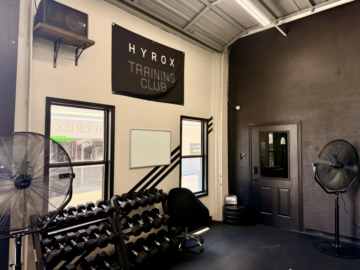 Athletes training for a HYROX race in San Antonio