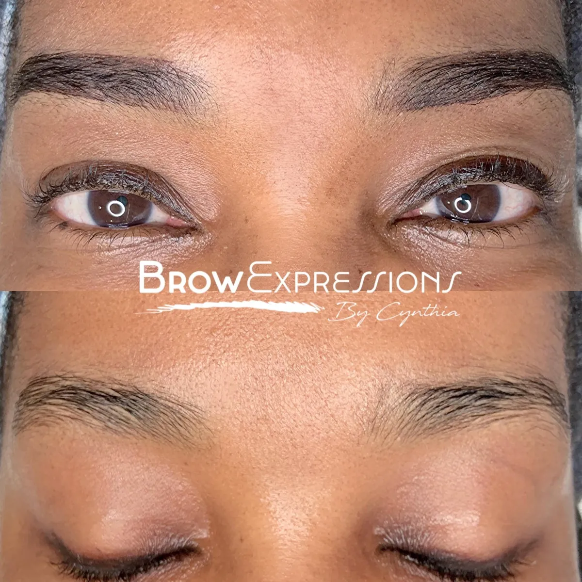 Long Beach, CA microblading creates bold and beautiful eyebrows on dark skin