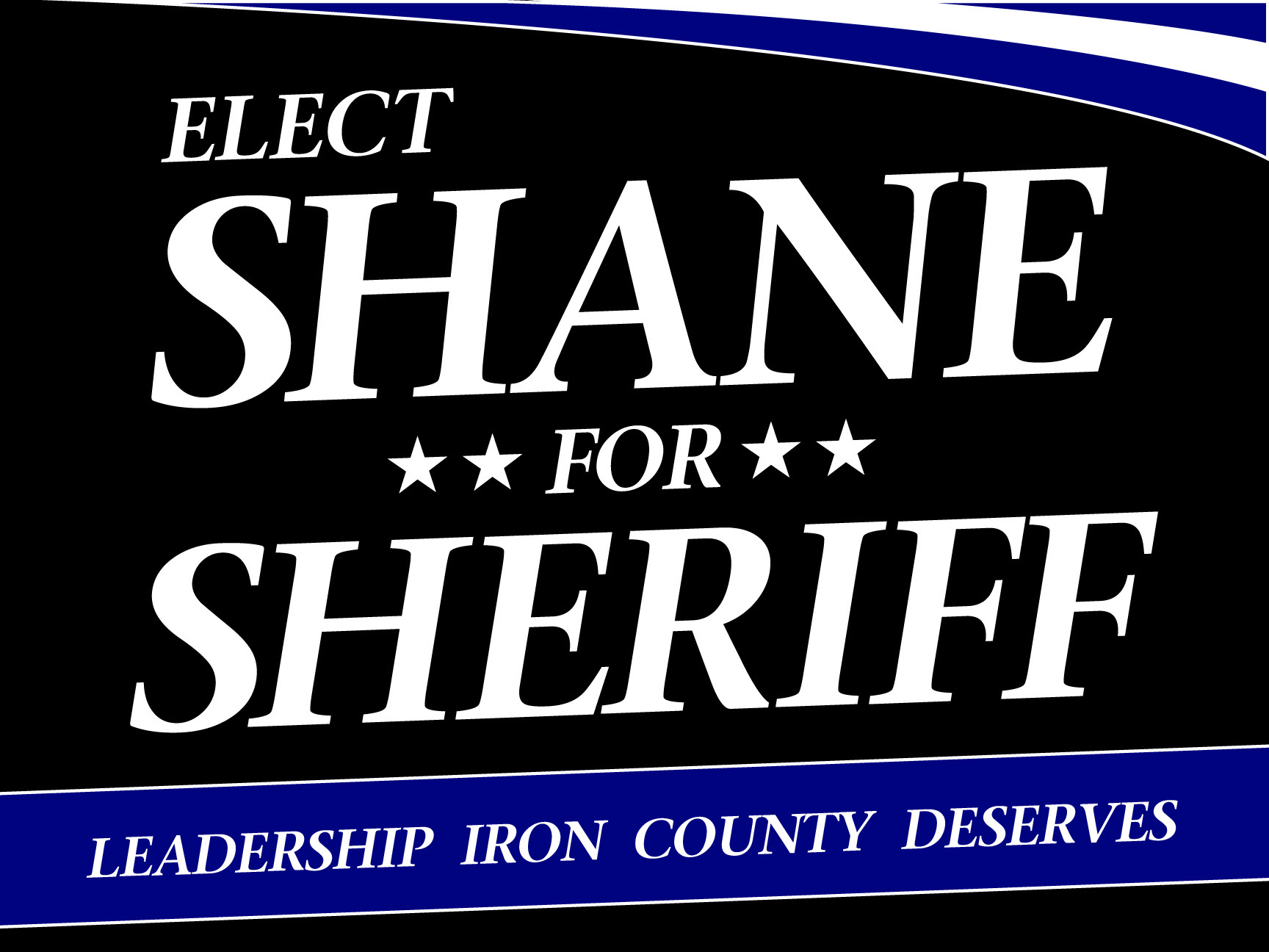 Shane for Sheriff Logo