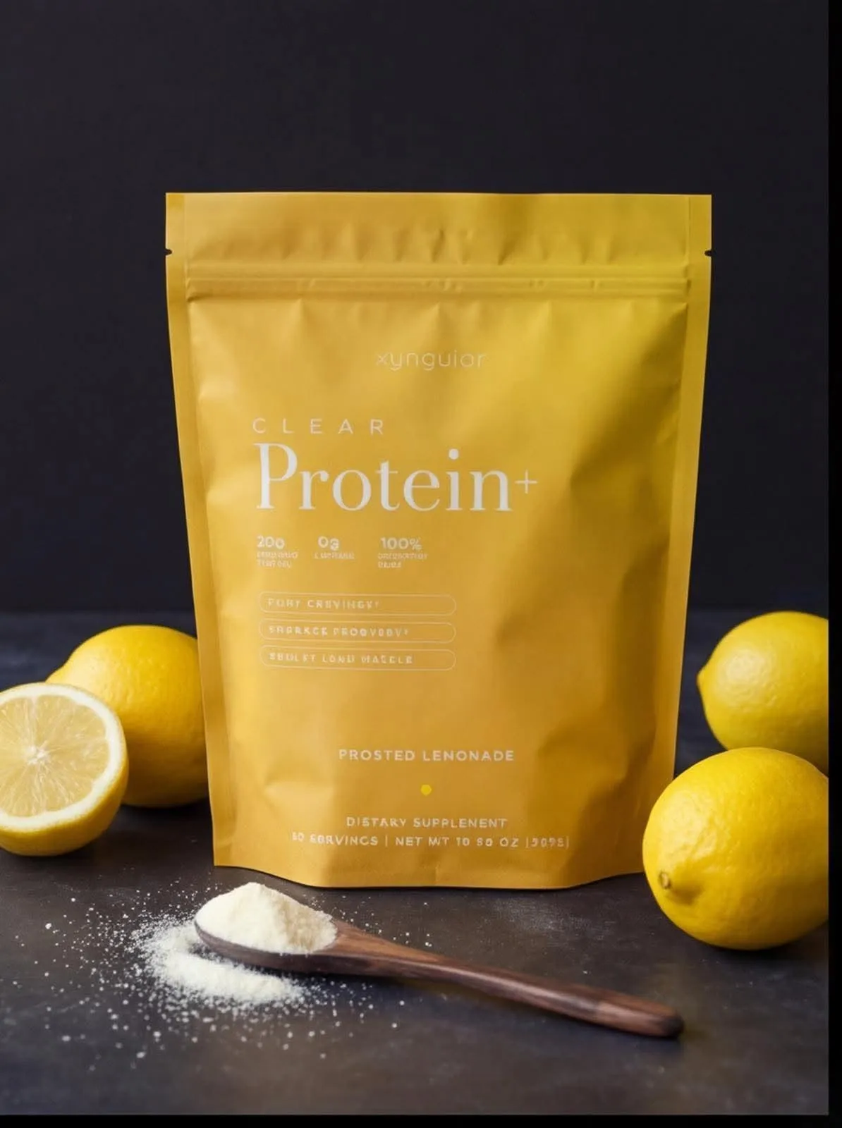 Clear Protein shake in glass