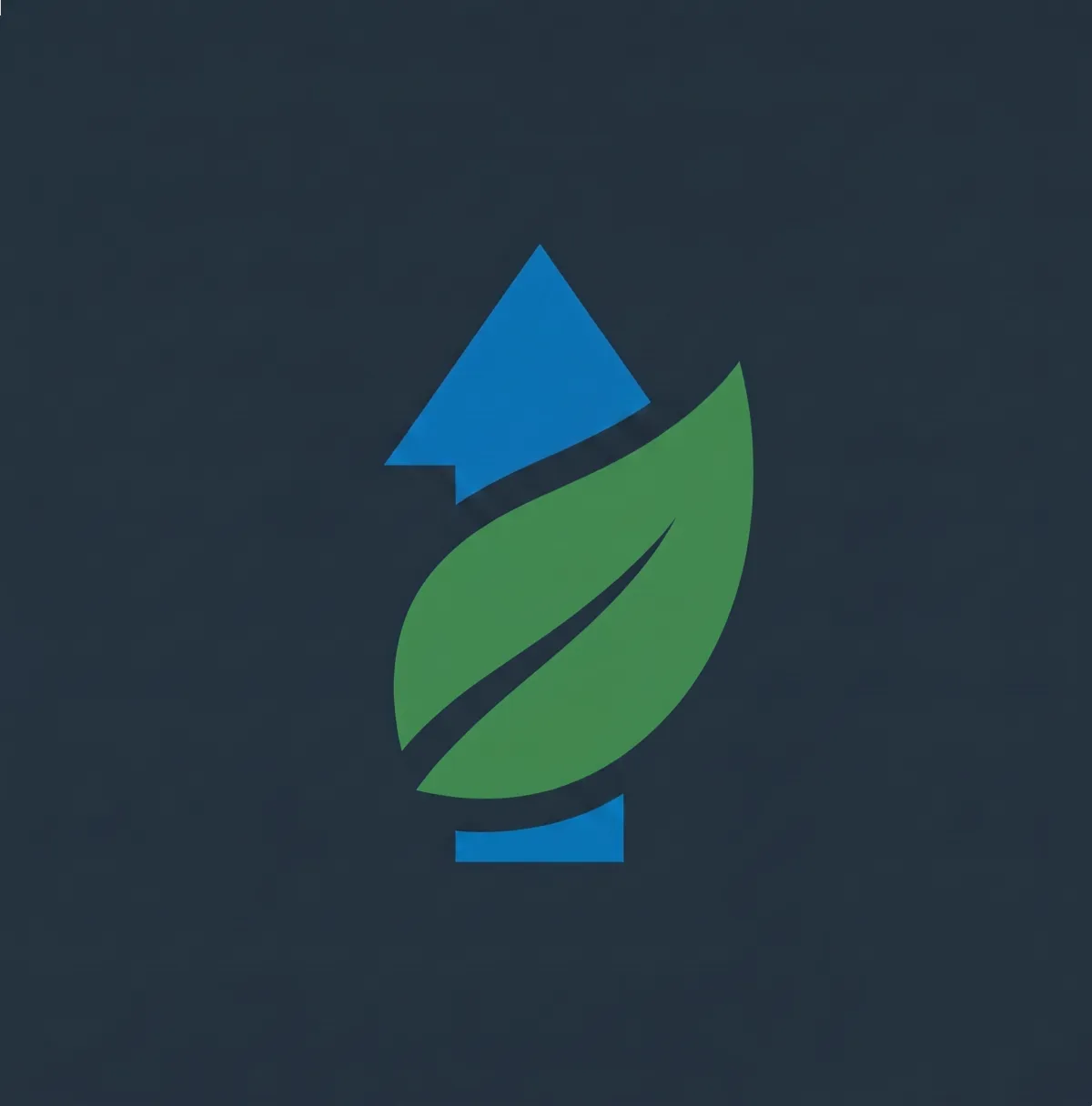 Grow icon — 1:1 vector, clean modern two-tone teal (#1E6B75) and deep-sea (#012C3E), transparent background, optimized for section