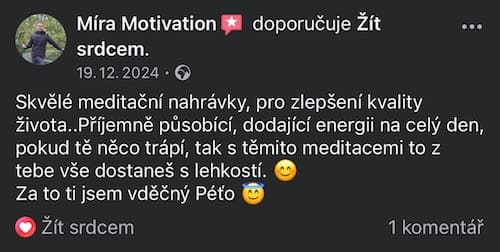 recenze zázračné meditace Míra