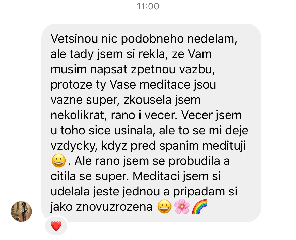 recenze zázračné meditace Aneta