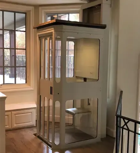 Compact residential elevators for sale—perfect for small spaces. Local experts install in-home elevators with lifetime warranties. Free quotes!