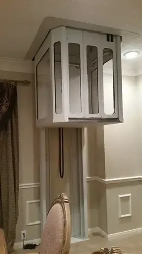 Space-saving enclosed home elevators with no bulky shaft. Trusted installers near you provide residential elevator solutions for tight spaces.