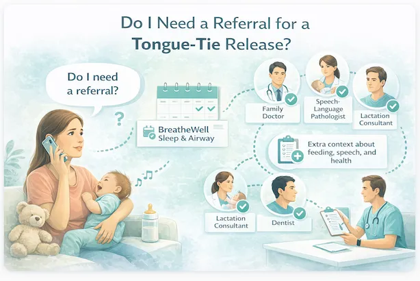 Do I need a referral for a tongue‑tie release?