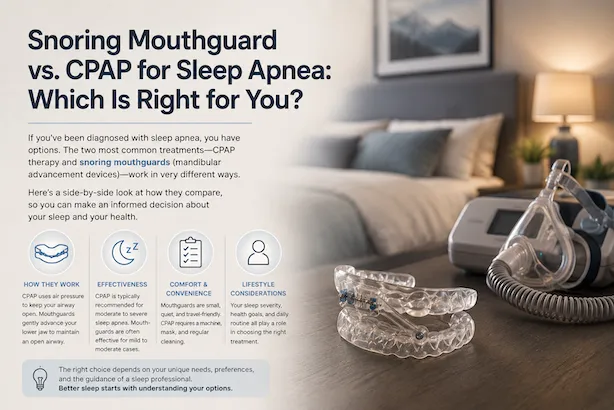 Snoring Mouthguard vs CPAP: Which Sleep Apnea Treatment Actually Works?