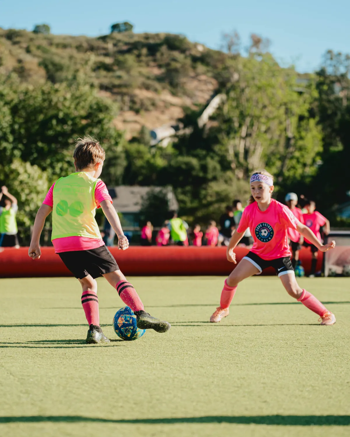 A training session at Soro Futbol Academy