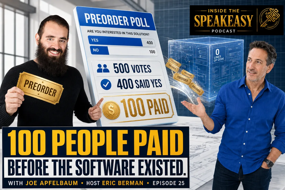 Joe Apfelbaum discussing SaaS growth, AI, and LinkedIn strategy on the Speakeasy Podcast