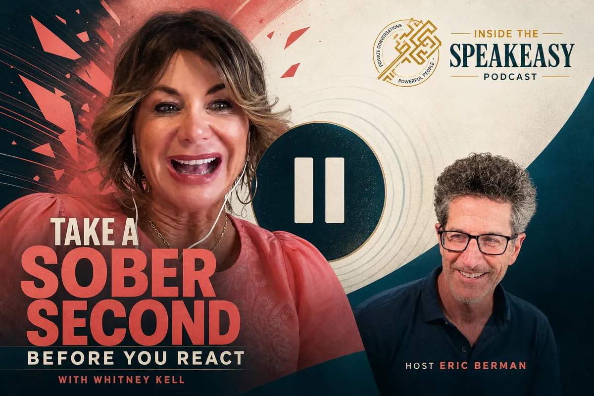 Whitney Kell discussing emotional triggers and daily meditation on the Speakeasy Podcast