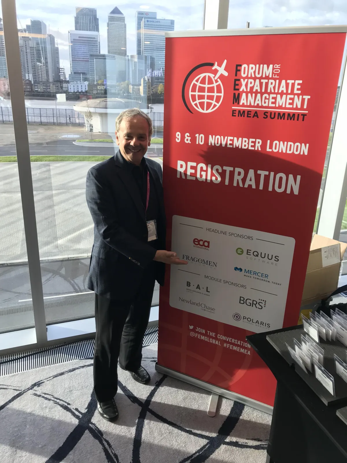 Dean Foster at Speaking engagement in London UK