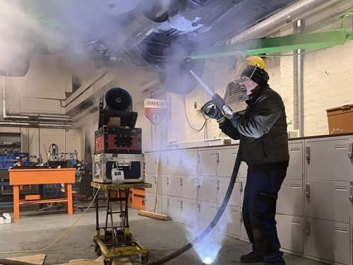 Dry Ice Blasting in Swansea