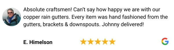 copper gutter review E. Himelson